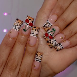 Wear A autumn and winter gradient leopard print