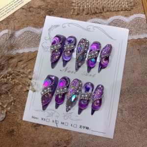 Handmade Nail Wearing Heavy Industry Wearing Nails Manicure Patch Nail Patch Fake Nails 12 #