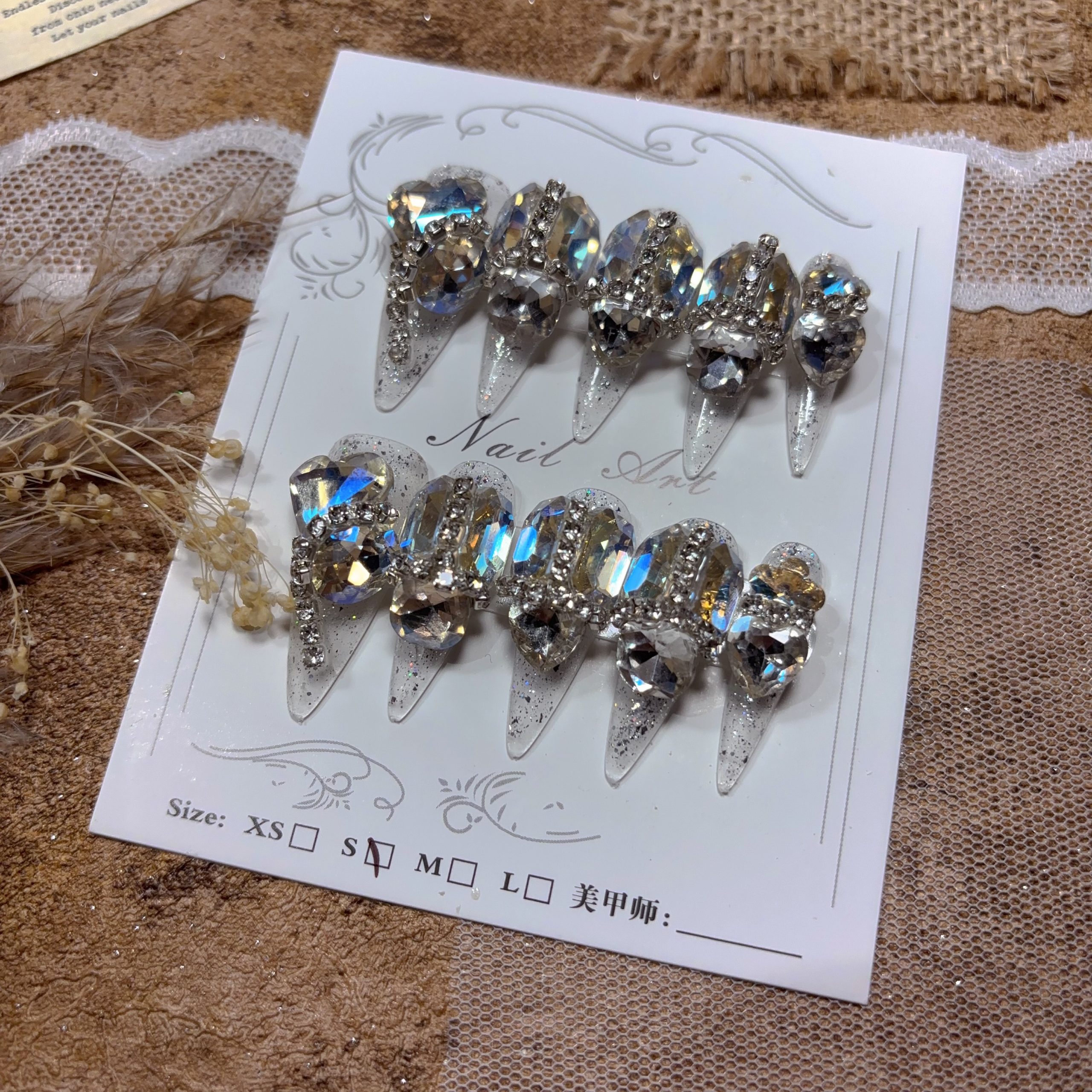 Handmade Nail Wearing Heavy Industry Wearing Nails Manicure Patch Nail Patch Fake Nails 7 # - Image 3