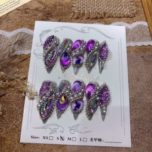 Handmade Nail Wearing Heavy Industry Wearing Nails Manicure Patch Nail Patch Fake Nails 5 #