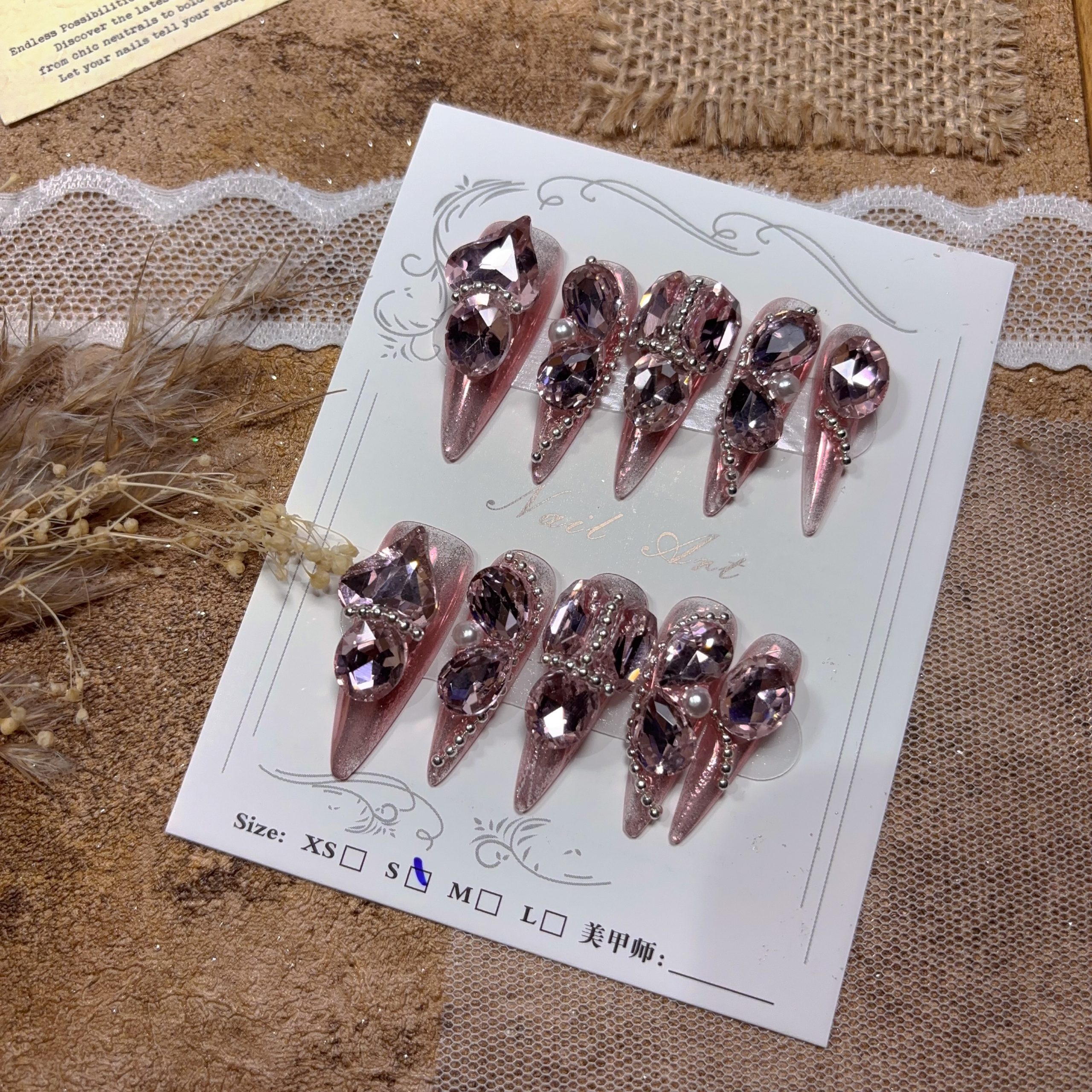 Handmade Nail Wearing Heavy Industry Wearing Nails Manicure Patch Nail Patch Fake Nails 4 #