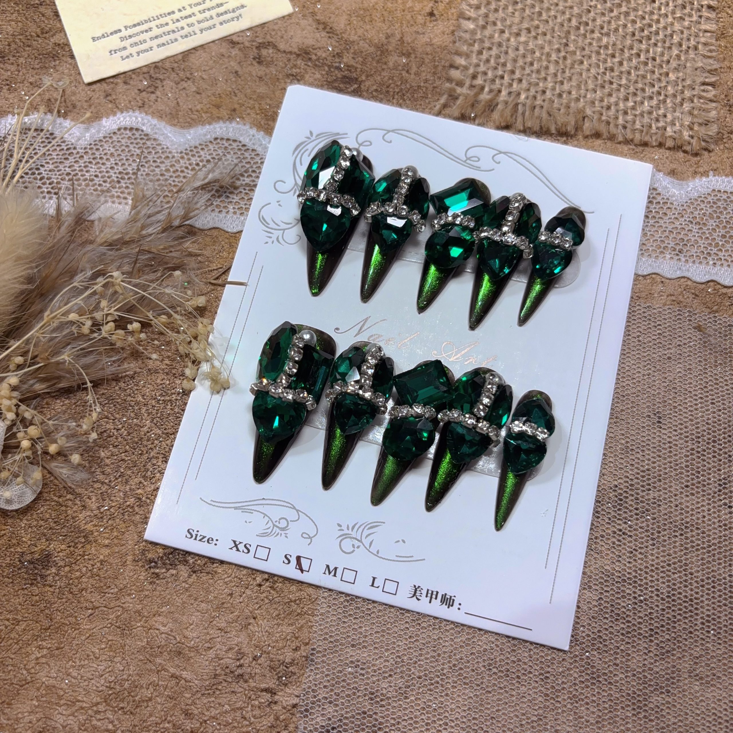 Handmade Nail Wearing Heavy Industry Wearing Nails Manicure Patch Nail Patch Fake Nails 1 #