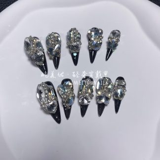 【2#前任】Handmade Nail Wearing Heavy Industry Wearing Nails Manicure Patch Nail Patch Fake Nails 2 #