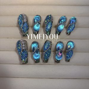 Handmade Nail Wearing Heavy Industry Wearing Nails Manicure Patch Nail Patch Fake Nails 16 #