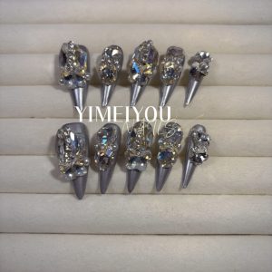 Handmade Nail Wearing Heavy Industry Wearing Nails Manicure Patch Nail Patch Fake Nails 27 #