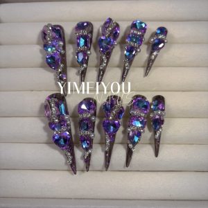 Handmade Nail Wearing Heavy Industry Wearing Nails Manicure Patch Nail Patch Fake Nails 32 #